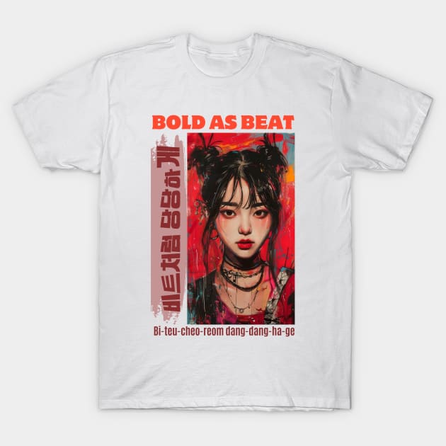 Beat Boldness T-Shirt by daebakvibeshop